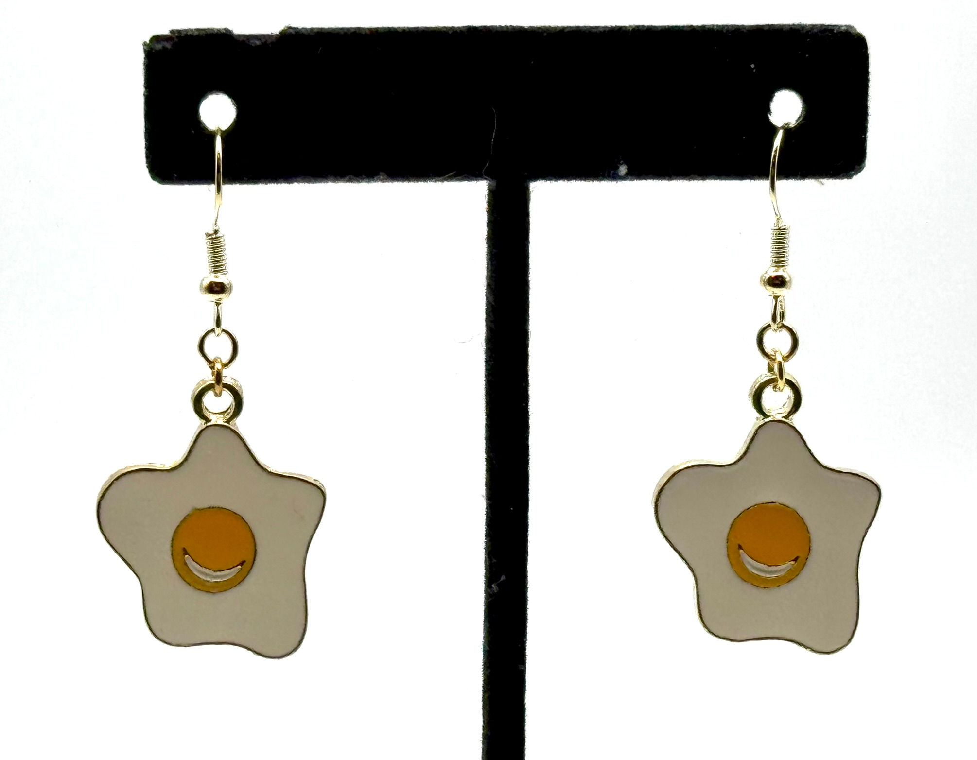 Eggs, Gold, Dangle, Earrings