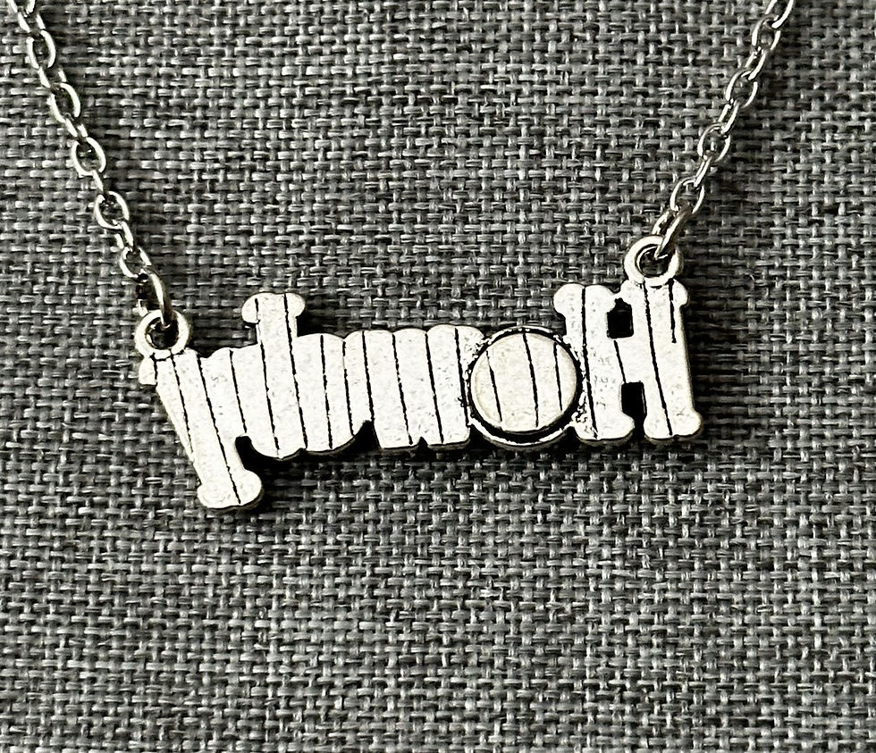 Howdy, Turquoise, Silver, Pendant, Necklace - SerenityGraceJewelry