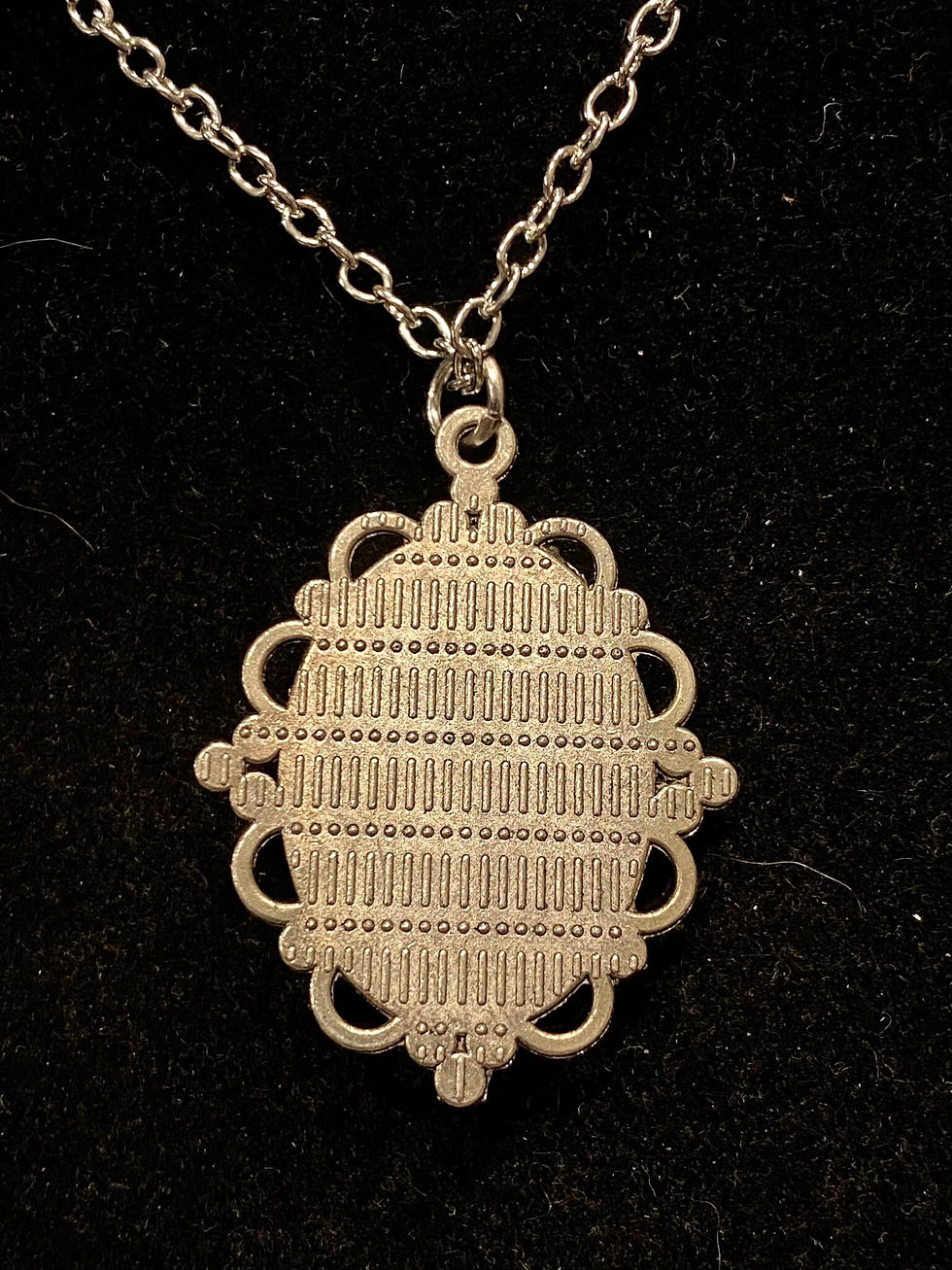 Thumbnail: Silver, Black, Galaxy, Small, Pendant, Necklace