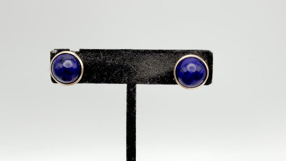 Thumbnail: Lazurite, Rose Gold, Post, Earrings