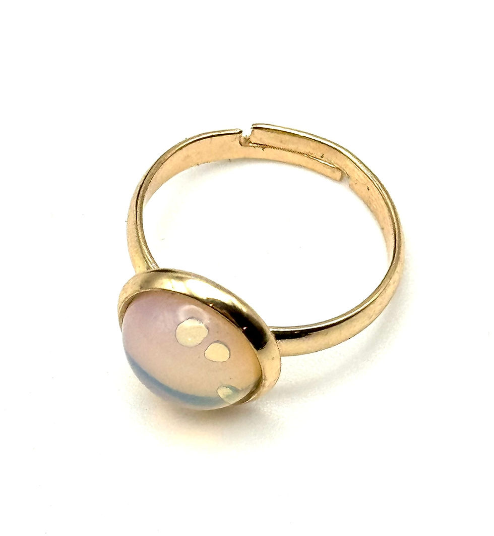 Thumbnail: Opal, Round, Adjustable, Rings