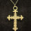 Thumbnail: Antique Bronze, Medieval, Style, Cross, Pendant, Necklace
