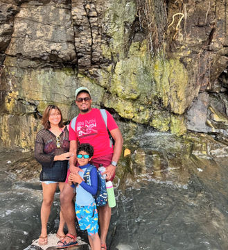Tourists in cave Punta Leona Costa Rica beach experience