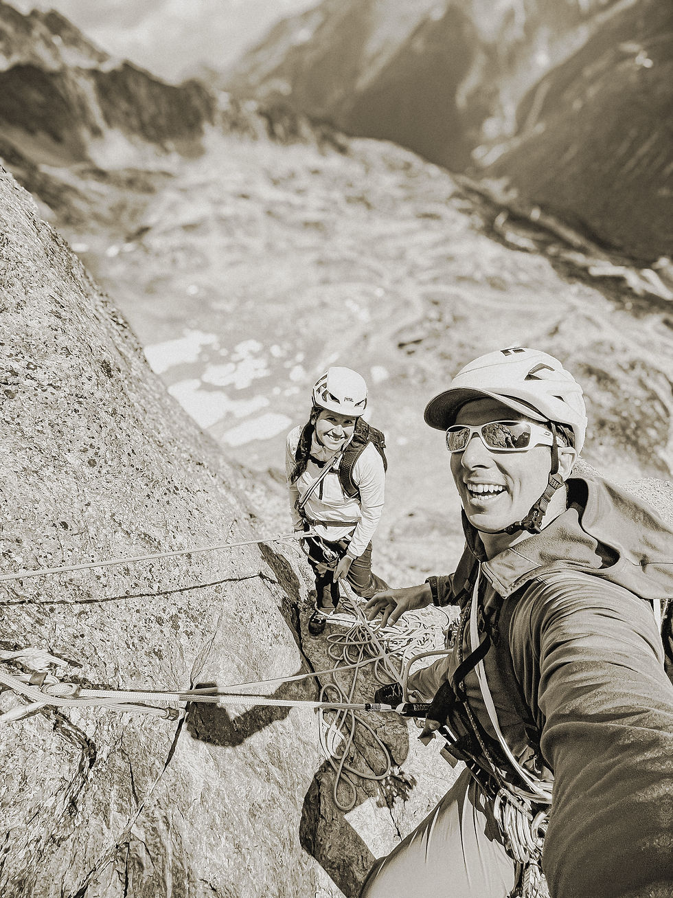 Quand la météo décide — et la montagne révèle... Escalade dans les Aiguilles Rouges.