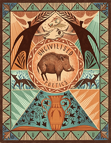 book cover with hog in the middle