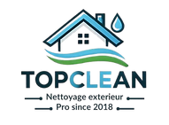 Logo TopClean Services – spécialiste nettoyage toitures et extérieurs