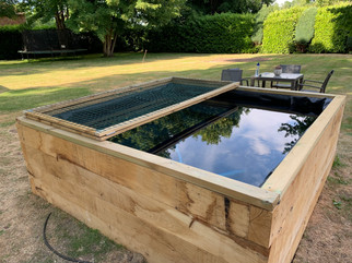 Carp rearing pond 1.8m deep