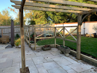 Pergola and bespoke fencing