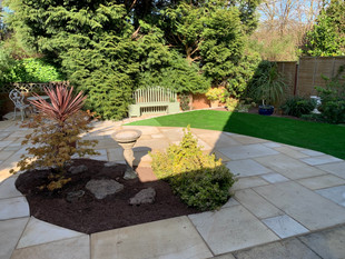 Garden makover featuring patio and artificial turf
