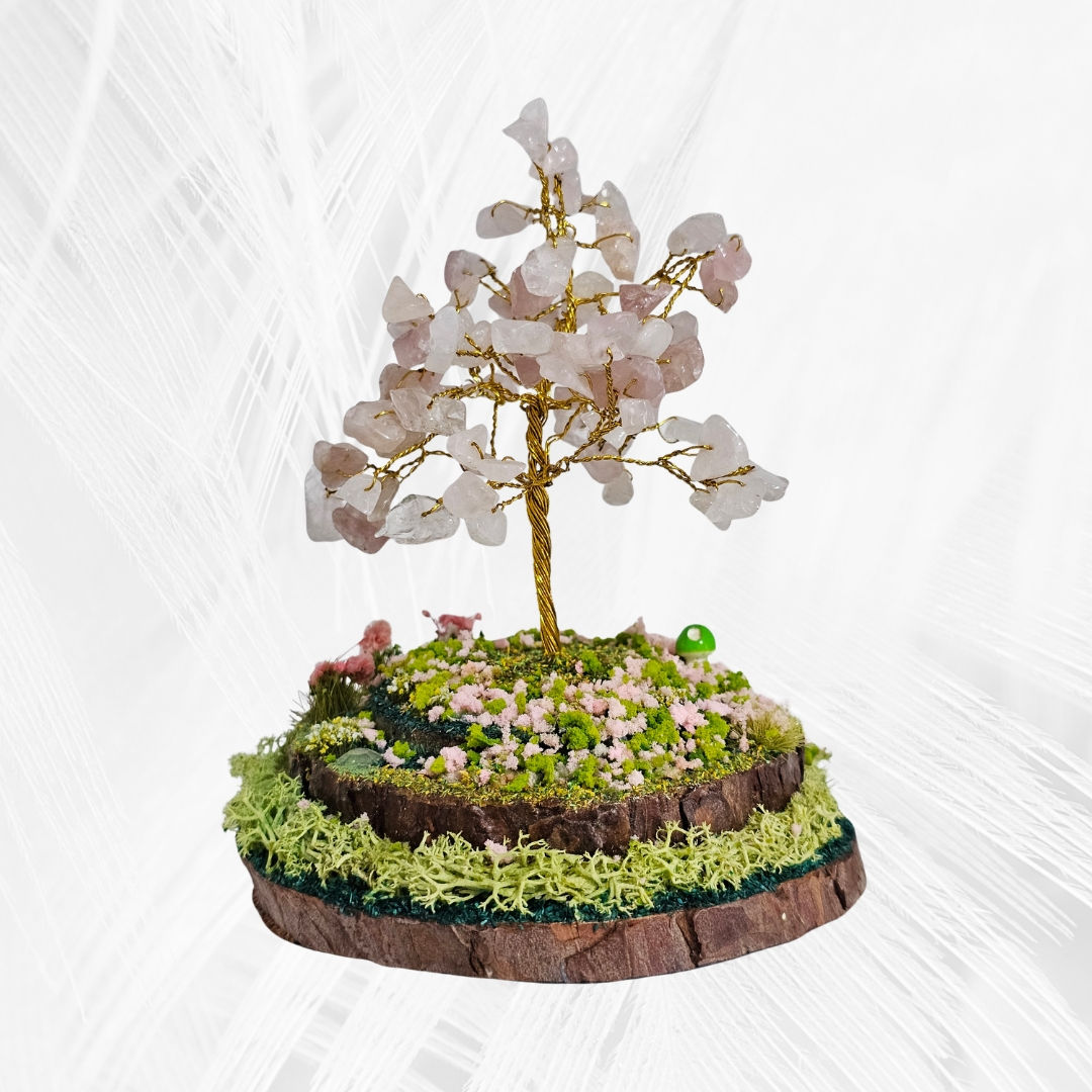 The Blossoming Heart Gemstone Tree
