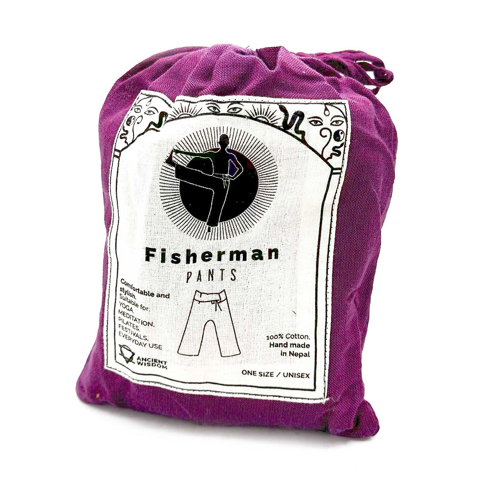 Thumbnail: Purple Cotton Festival Trousers - Unisex