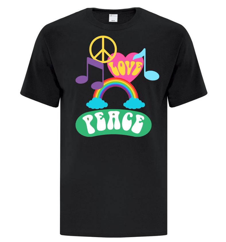 t shirt love and peace