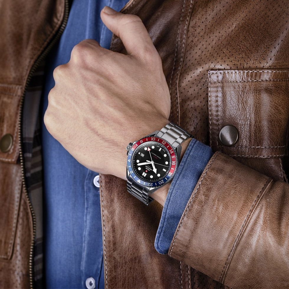 A GMT (Greenwich Mean Time ) watch assists with an additional 24-hour hand circle alongside 12-hour hands. This extra 24-hour hand scale means dual time capability, so day and night are clear at one time. Previously, GMT watches were designed for pilots and long-time travellers who needed to understand two different time zones, but nowadays they have become popular in other professions as well. 