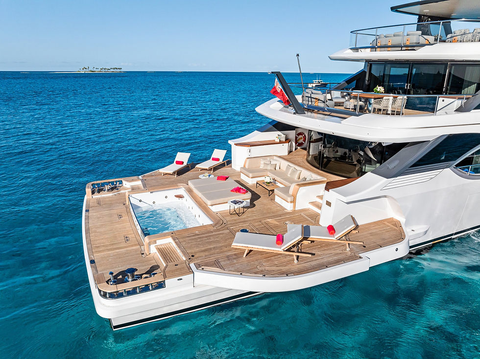 Exclusive private yacht experience in the Bahamas with crystal-clear waters