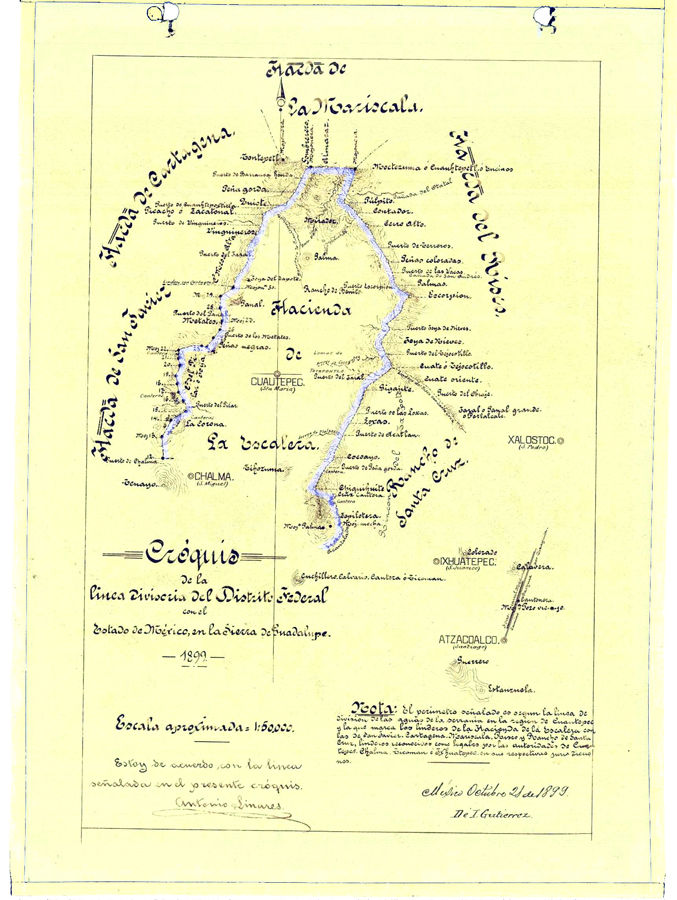 V. Plano de las haciendas de la Sier