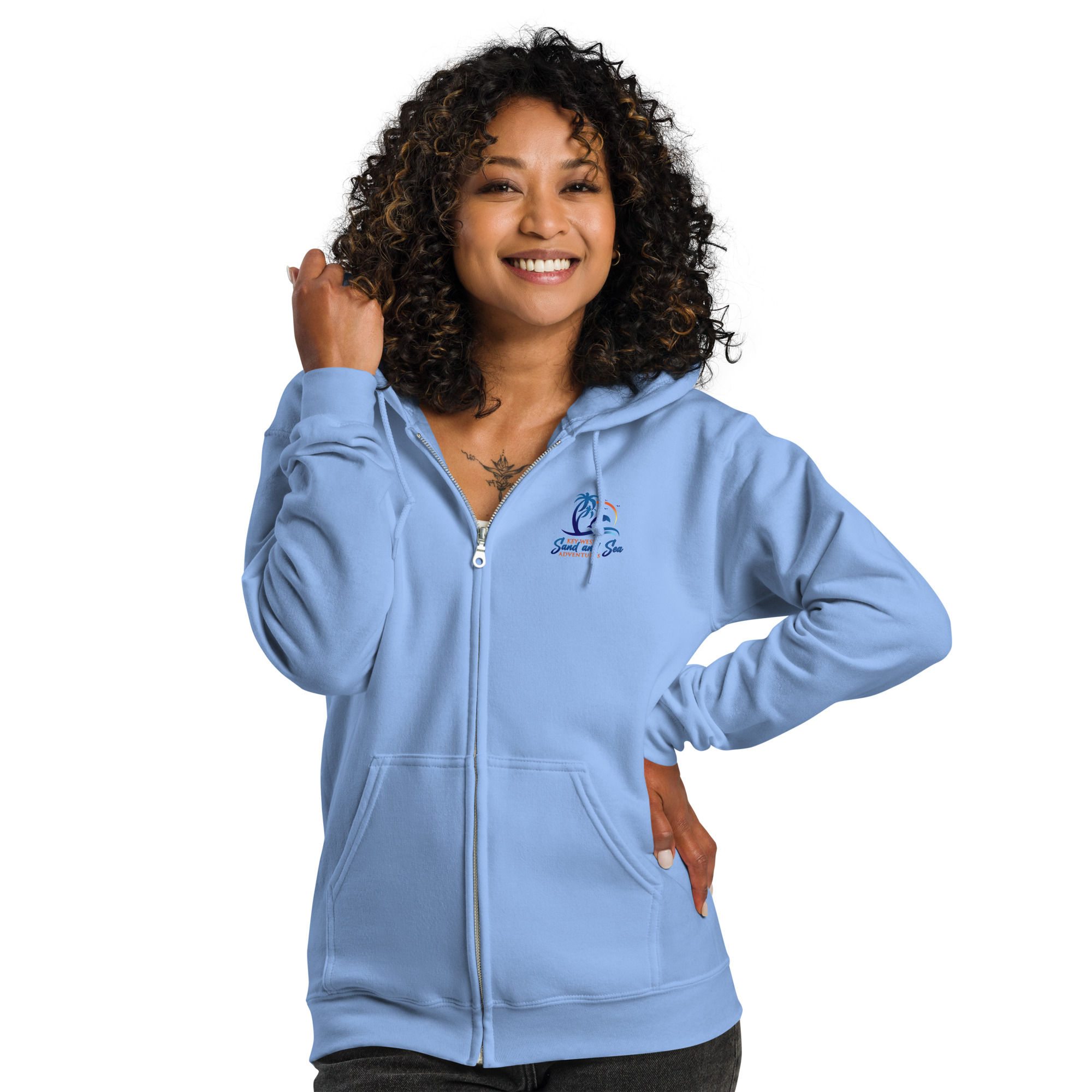 Key West Sand and Sea Unisex heavy blend zip hoodie