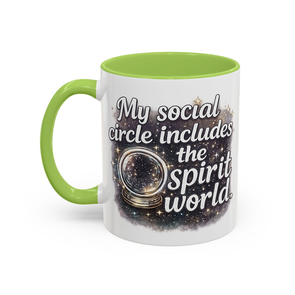 Thumbnail: Medium Psychic Coffee Mug — 'Nick Lloyd Medium' Spiritual Accent Mug (11/15oz)
