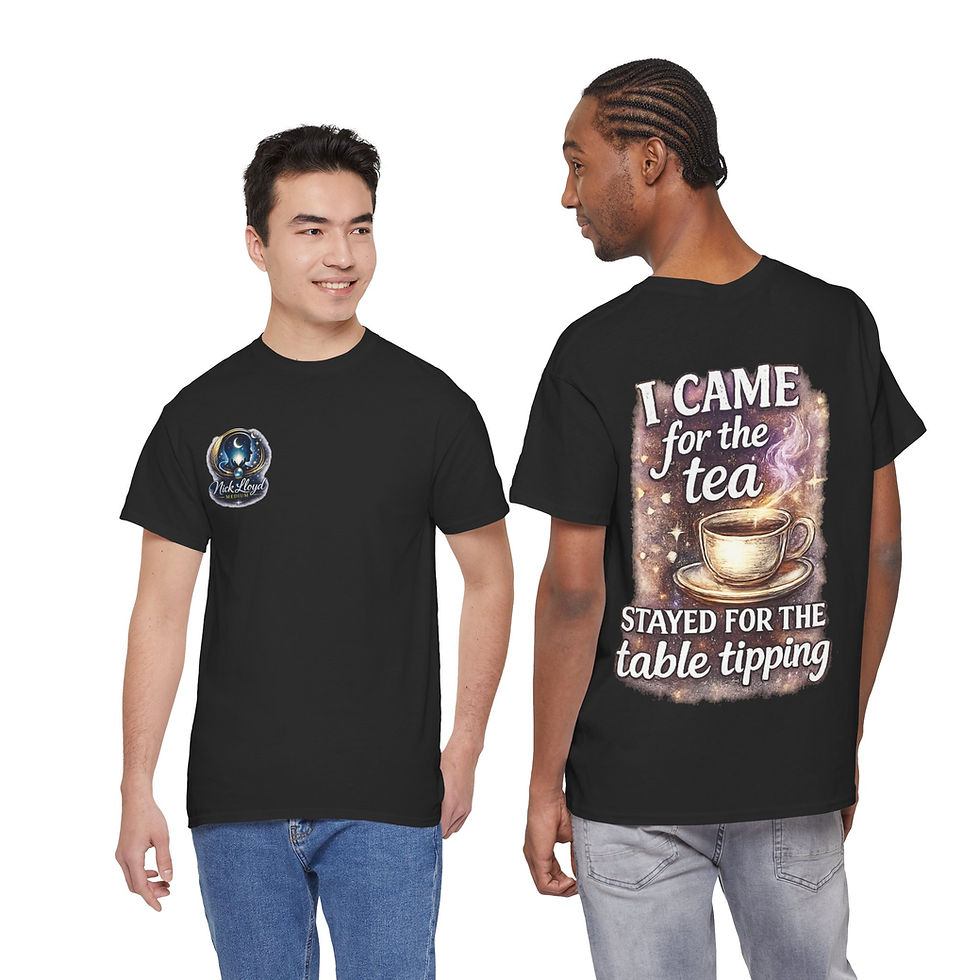 Thumbnail: Tea Lover T-Shirt – “I Came for the Tea, Stayed for the Table Tipping” Graphic 
