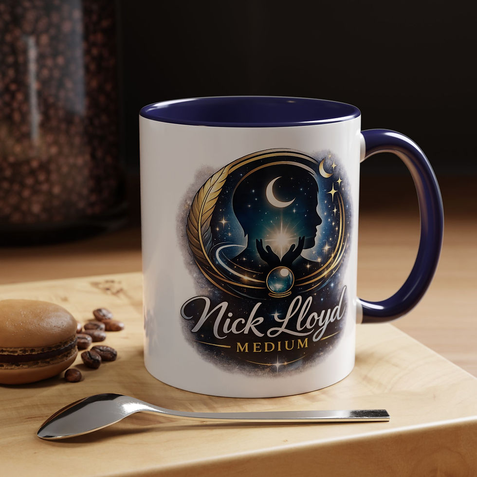 Thumbnail: Medium Psychic Coffee Mug — 'Nick Lloyd Medium' Spiritual Accent Mug (11/15oz)