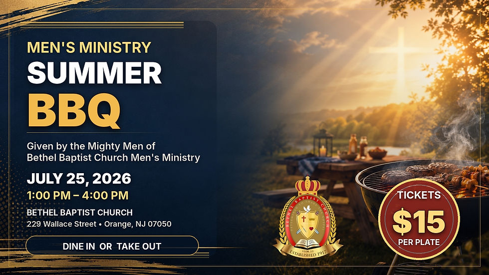 Mens ministry summer bbq