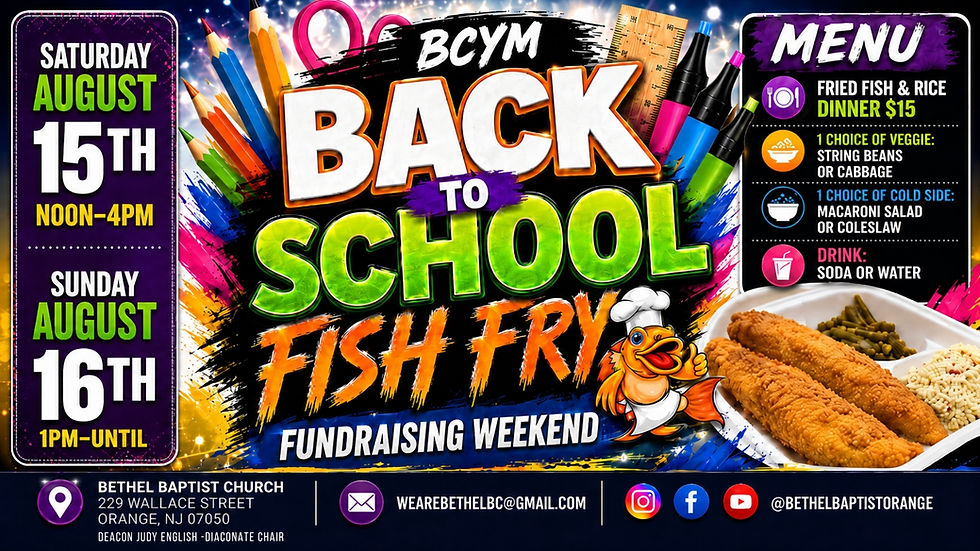 BCYM Fish fry aug back to school