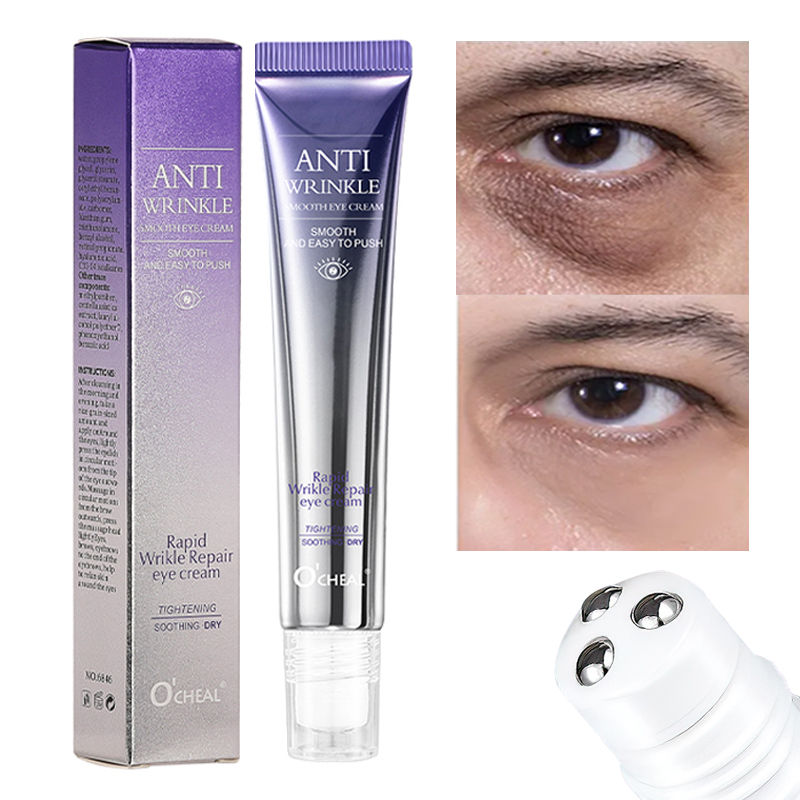 O'CHEAL Anti Wrinkle Anti Dark Circle Eye Cream Roller Massager Moisturizing Eye