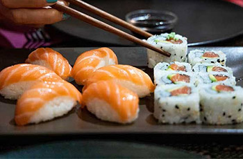 Arranged Food and Objects