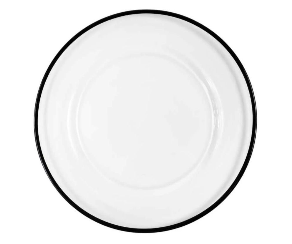 Charger Plate, Black Rim