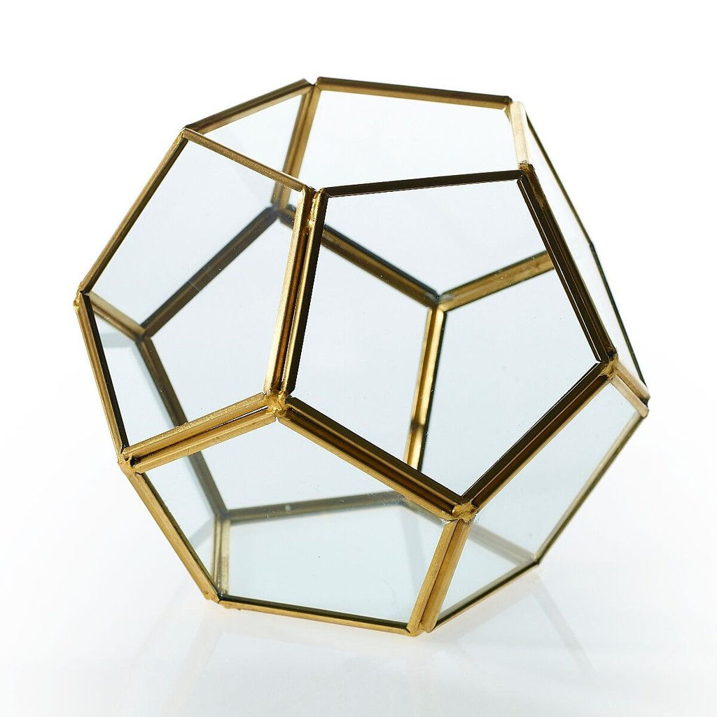 Vase, Geo Hex Gold