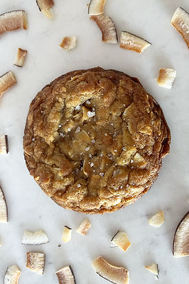 Coconut white chocolate cookie