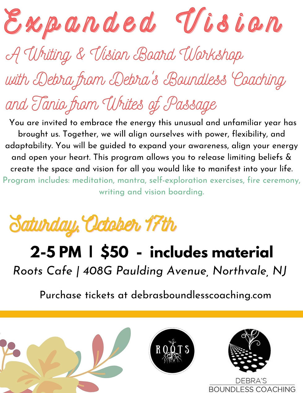 Writing & Vision Board Workshop