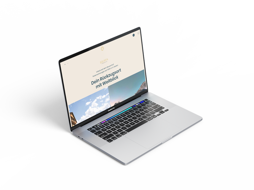 Mockup Webseite Ferienunterkunft Egorta - Jasmin Cierzo - Marketing für lokale Betriebe Südtirol