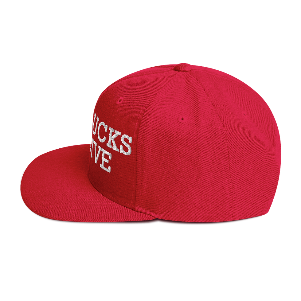 Thumbnail: No Clucks to Give Red Snapback Hat