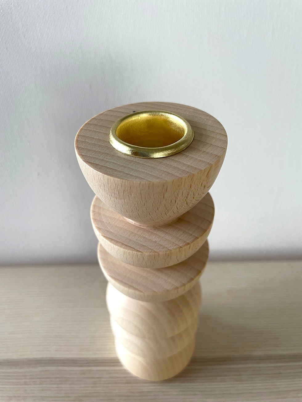 Miniatura: Totem Wooden Candle Holder n.4 - Tall / Medium