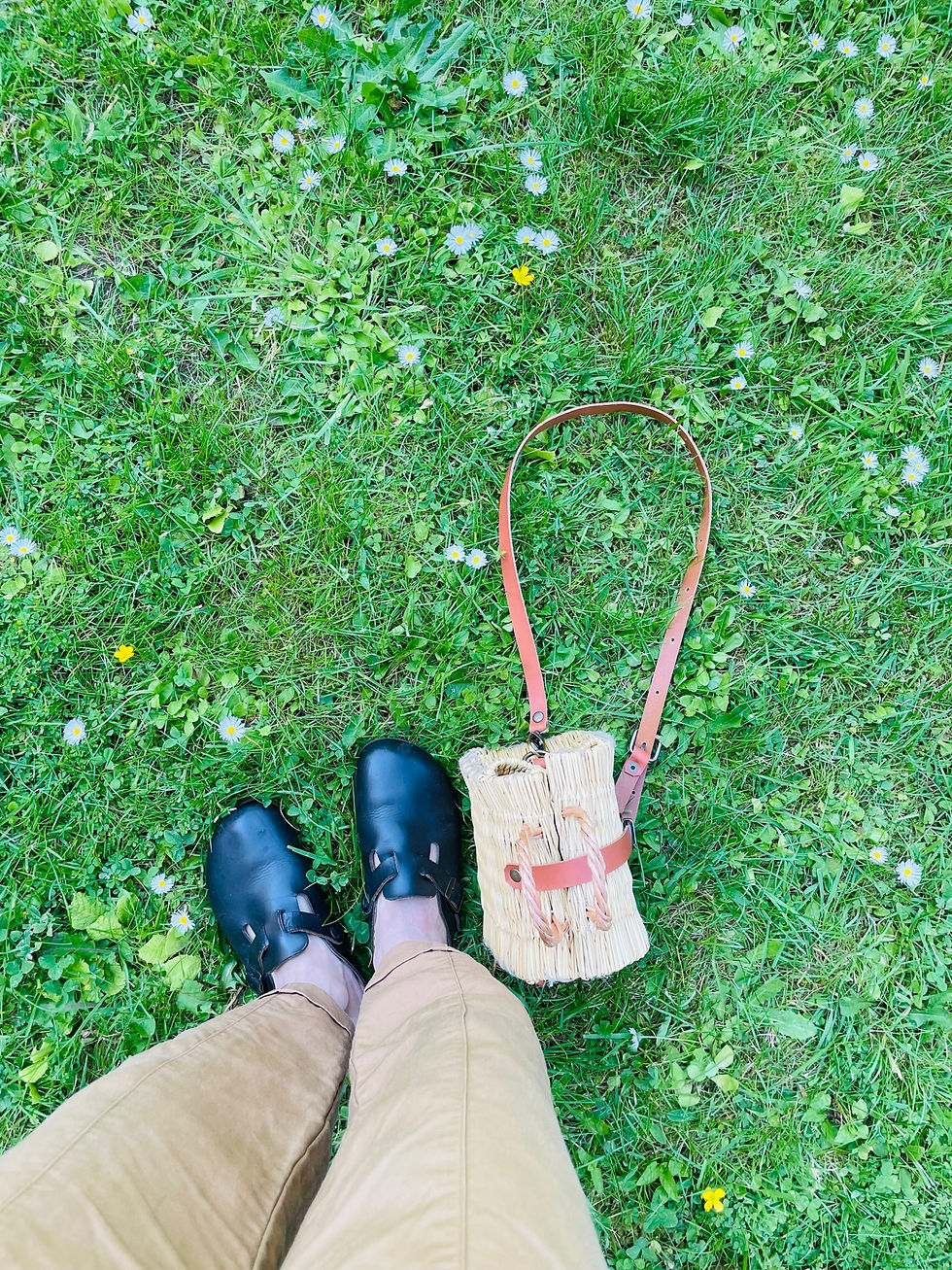Thumbnail: Rattan Shoulder Bag Size N0000