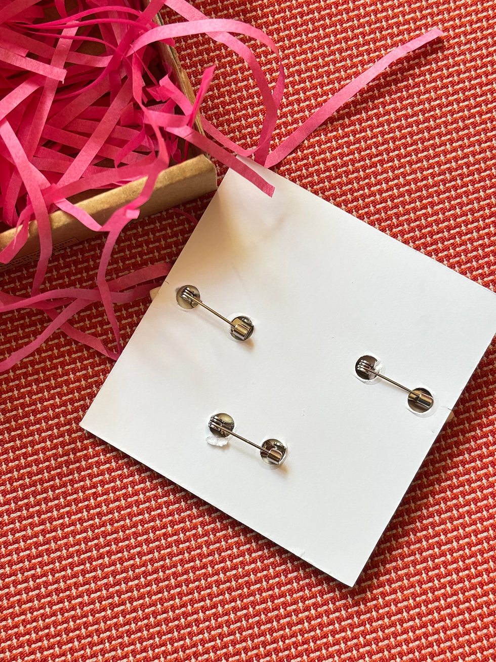 Thumbnail: Eyes and Lips Pin - set of 3 porcelaine brooches