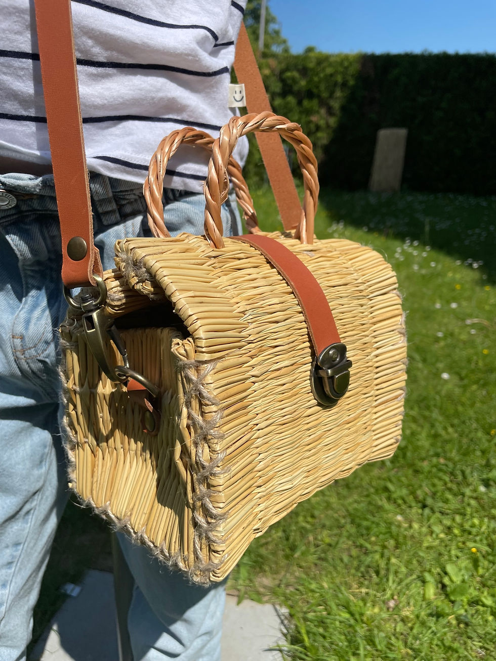 Thumbnail: Rattan Shoulder Bag Size N0000