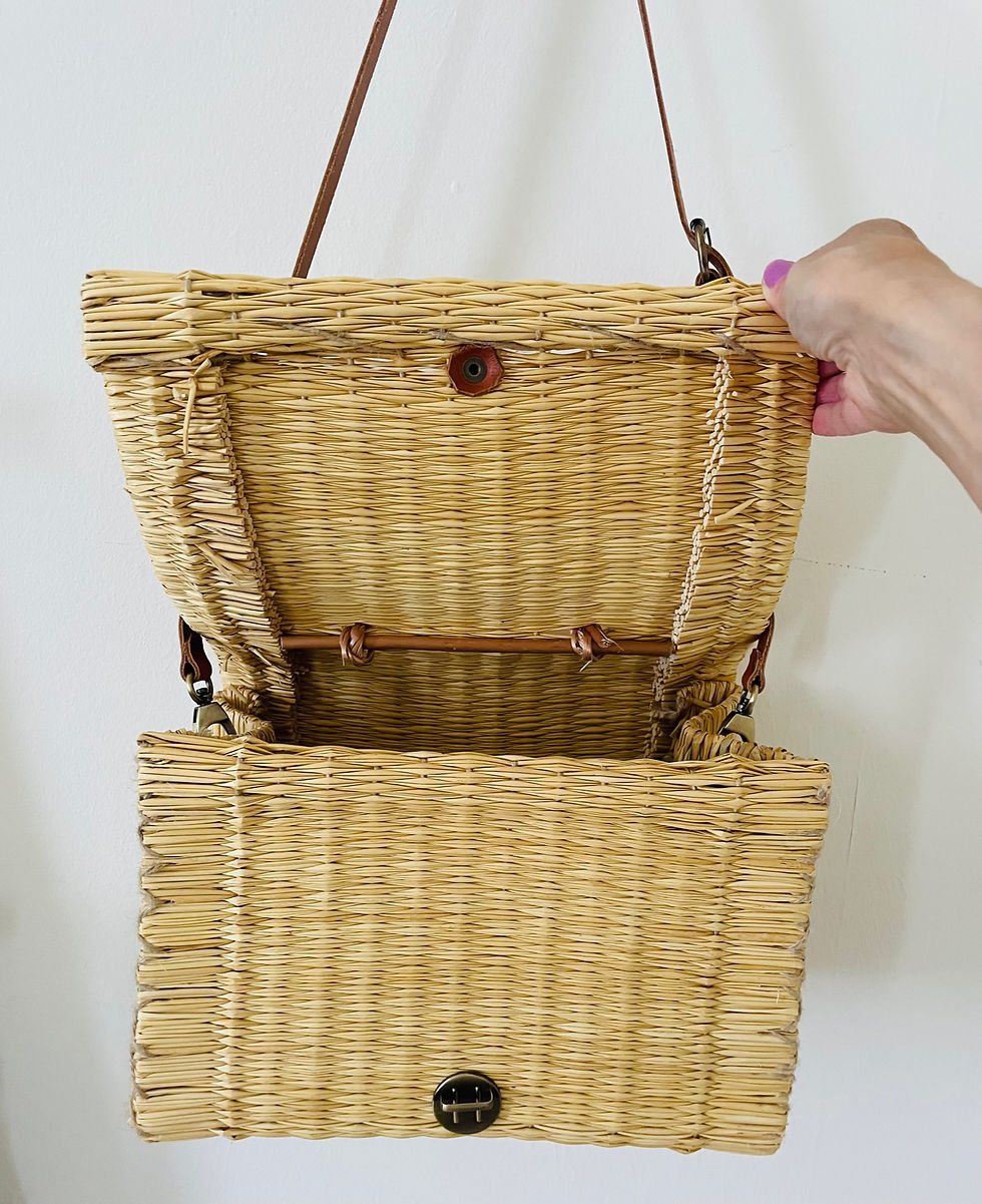 Thumbnail: Rattan Shoulder Briefcase Size N000