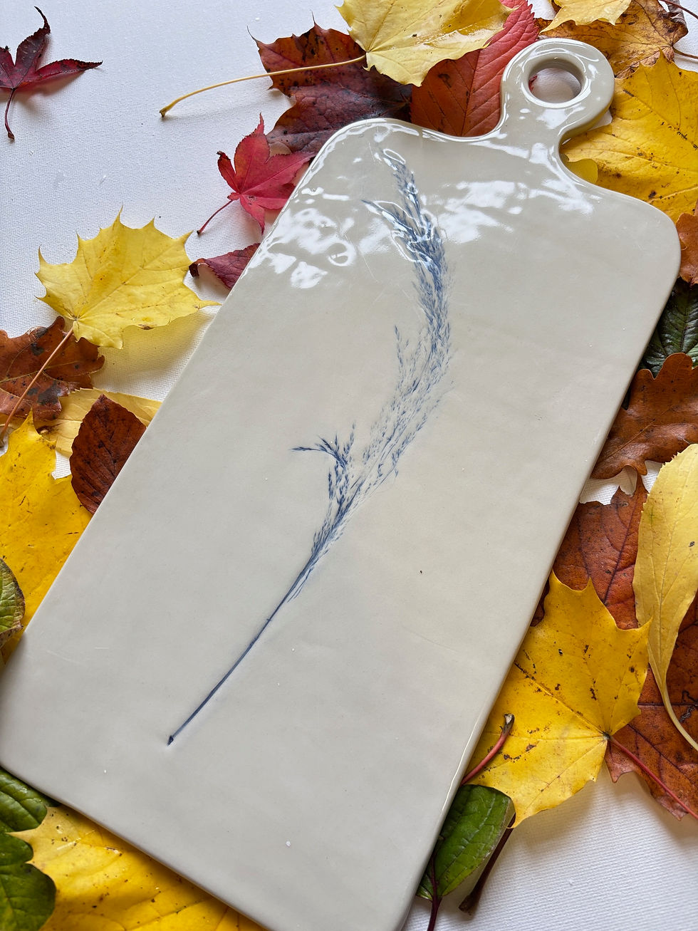 Miniaturbild: Large Serving Board, Cobalt Blue Spring