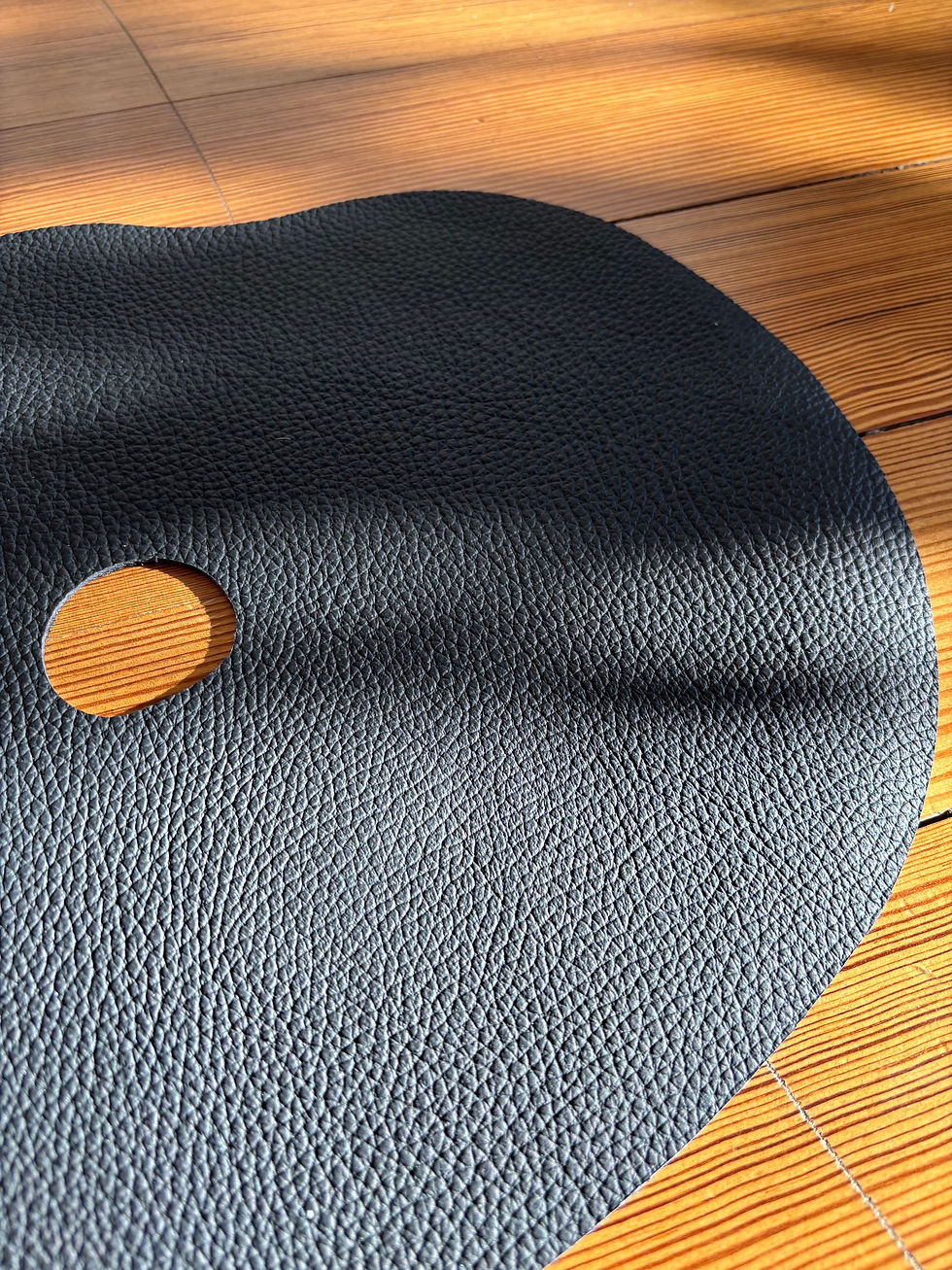 Miniaturbild: Placemat 100 % Leather, Black Millstones