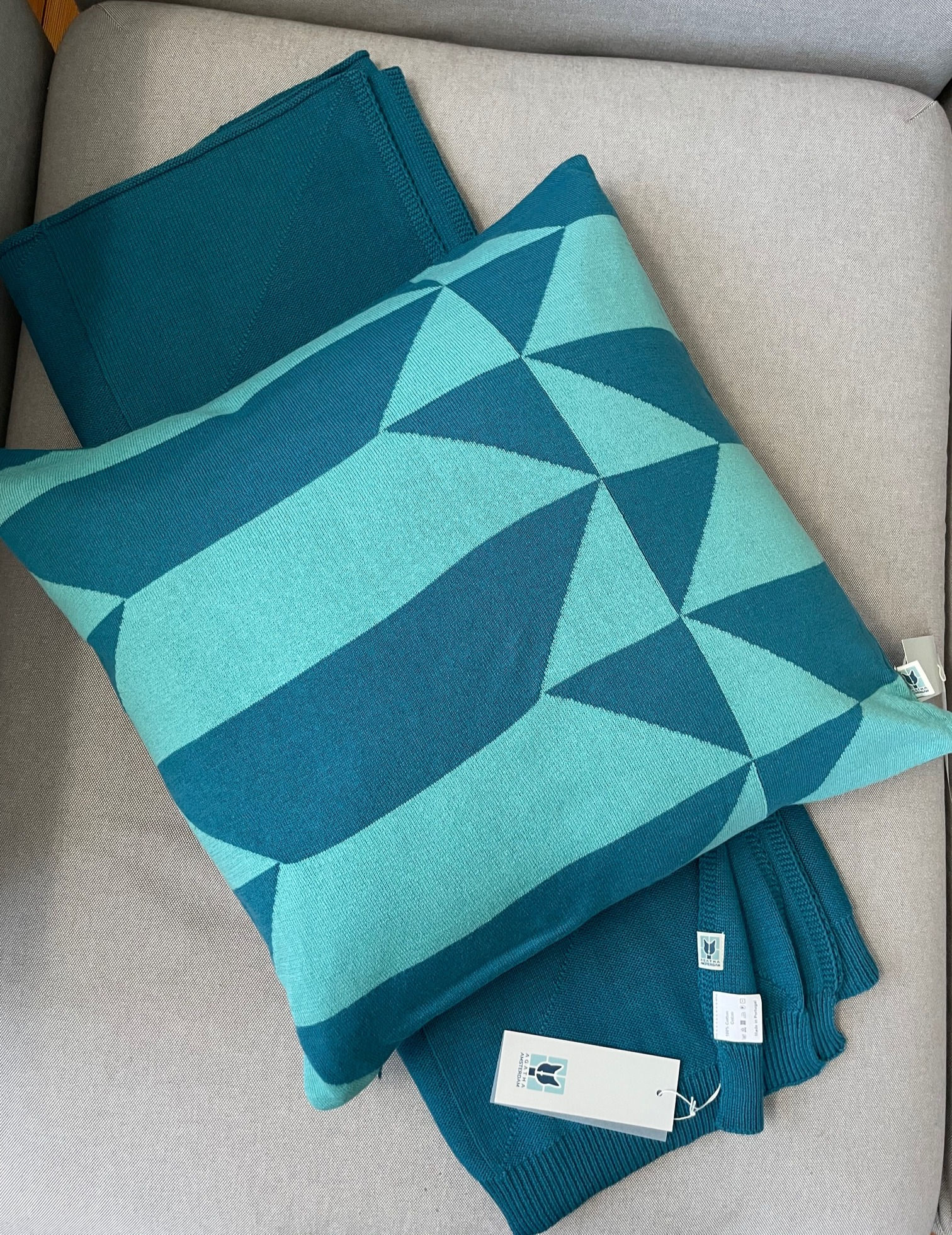 Porto tiles cushion cover