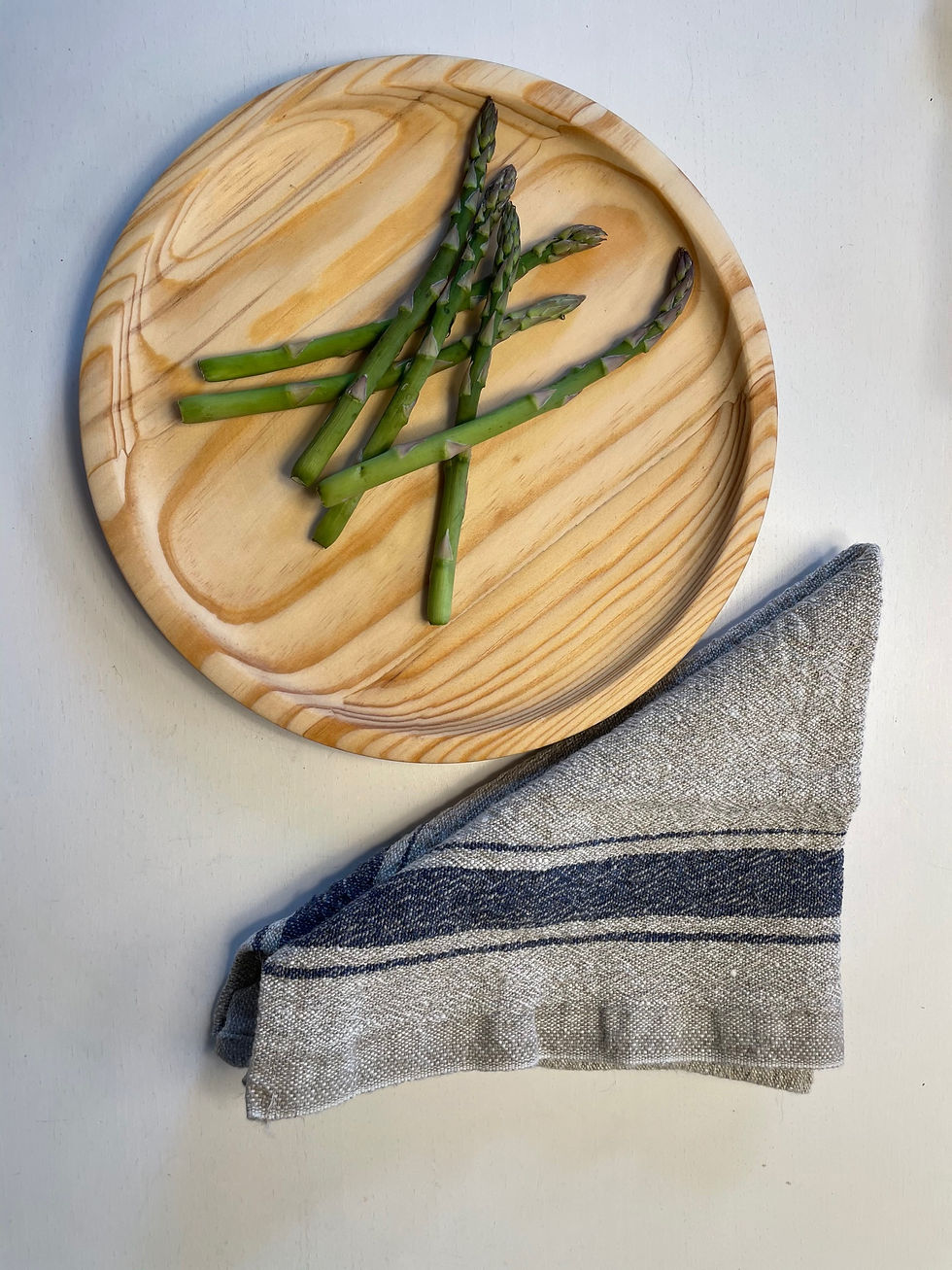 Miniaturbild: Vintage blue stripe napkins (set of 2)