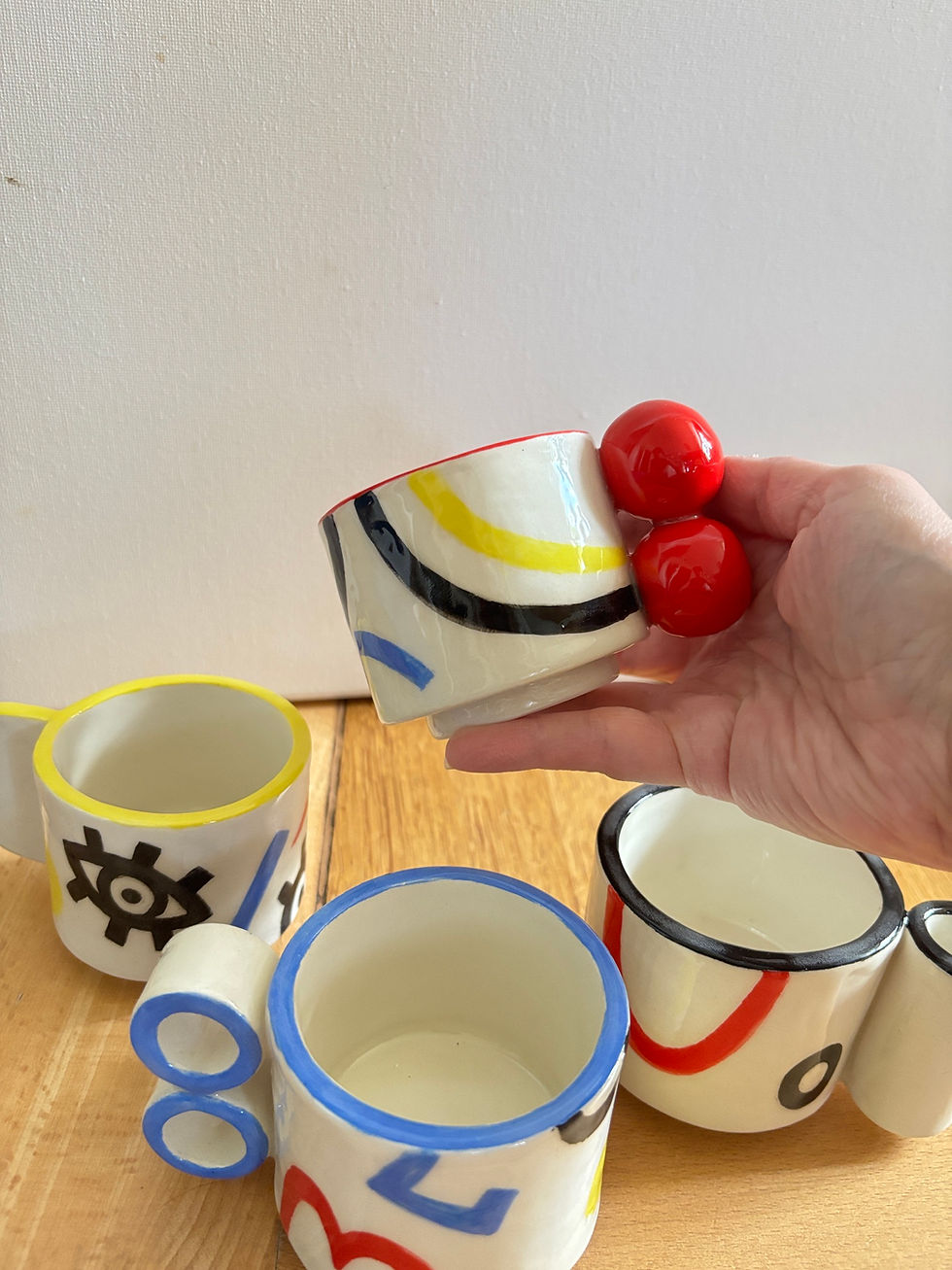 Miniature : Puzzle Mugs - Espresso Set of 4