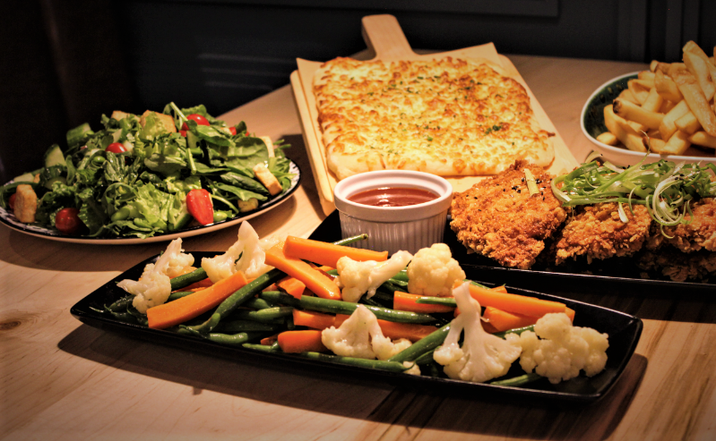 Arranged Food and Objects