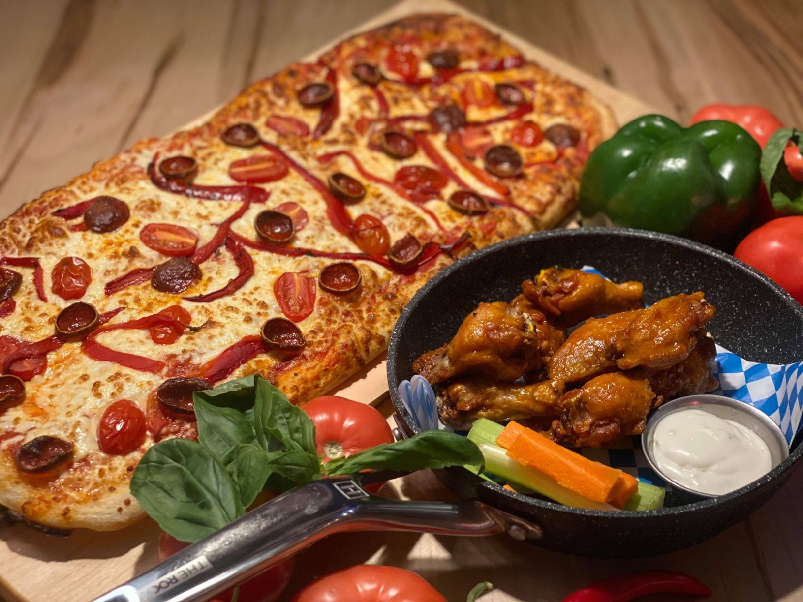 Arranged Food and Objects