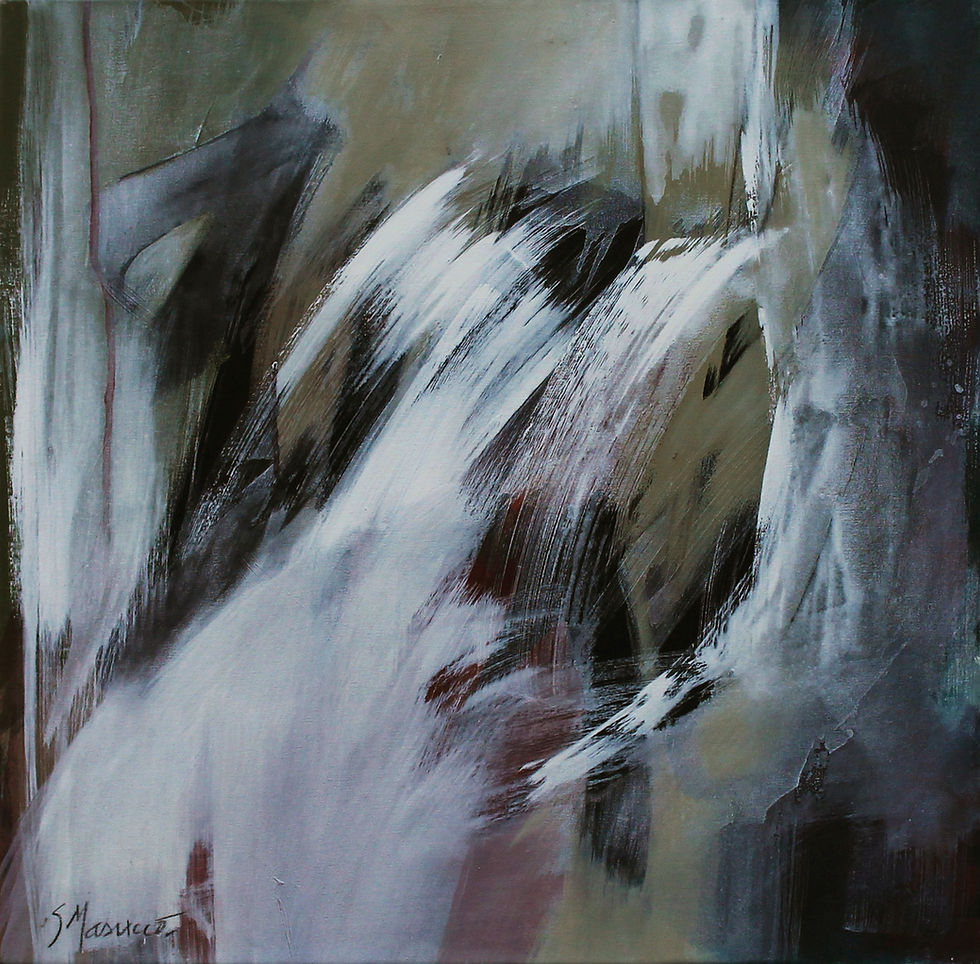 Pintura abstracta al óleo