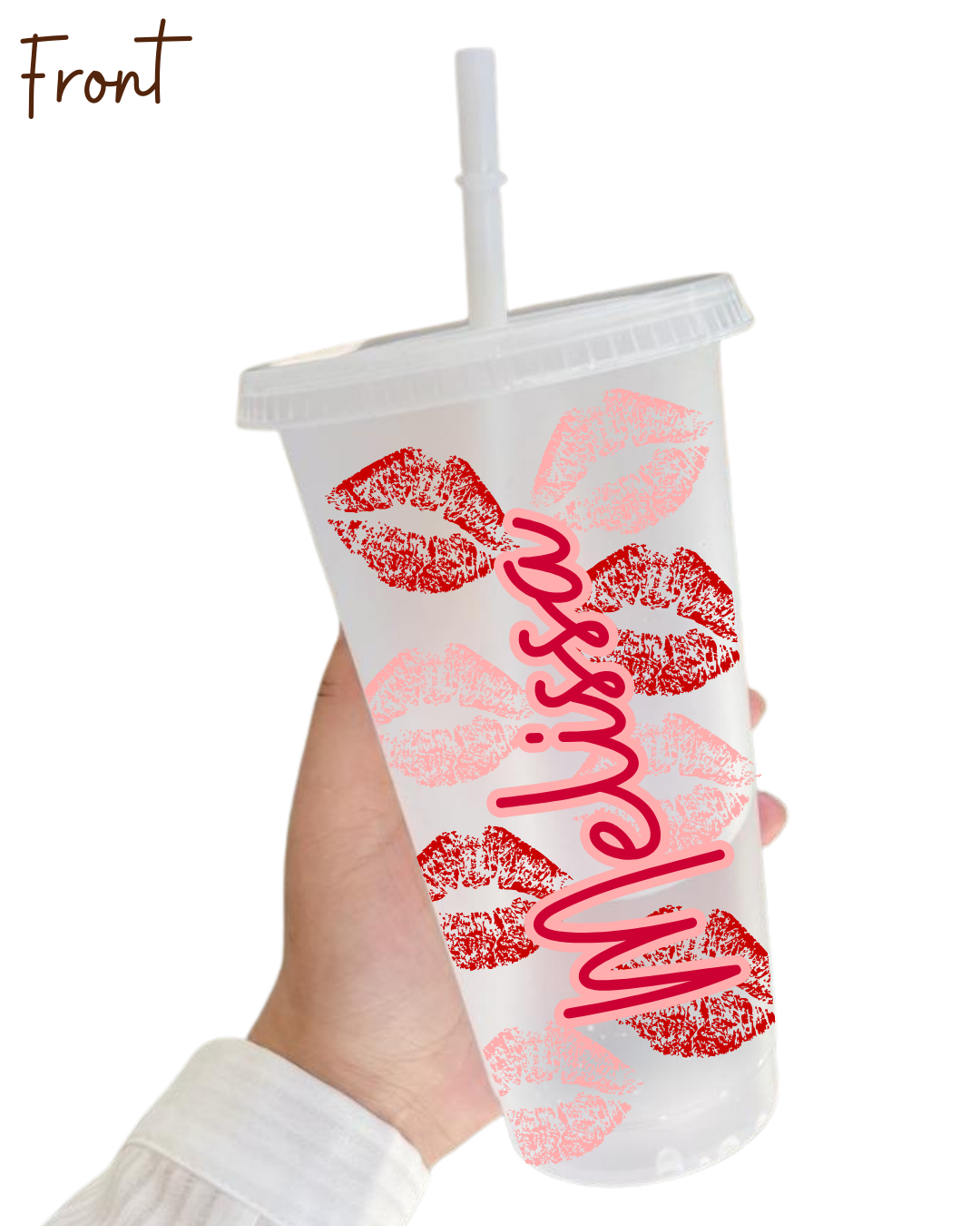 Pucker Up Personalised Reusable Plastic Cup