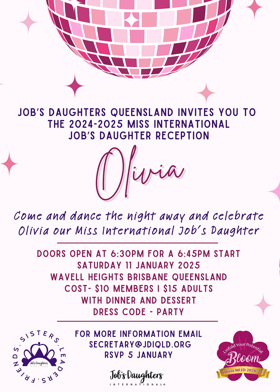 Reception for MIJD Olivia