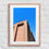 Thumbnail: Brick Tower, Blue Sky -Framed Photo w/ Mat