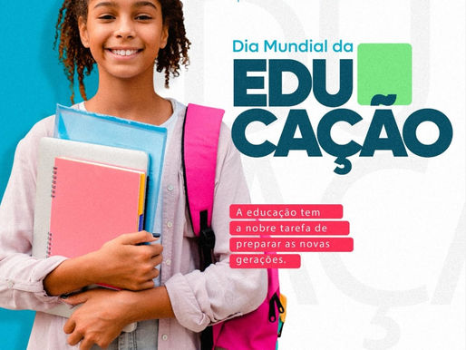 HOJE É O DIA MUNDIAL DA EDUCAÇÃO